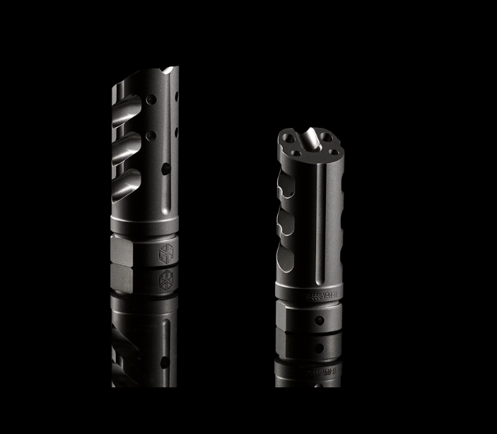 5.56 Muzzle Brake, Titanium VPR, 1/2-28, Raw Titanium
